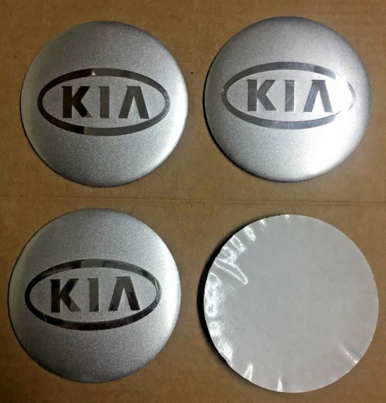 KIA hjulnav emblem silver 56 mm 1 KIA hjulnav emblem silver 56 mm