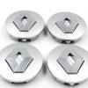 Renault centrumkåpor silver 57, 60mm