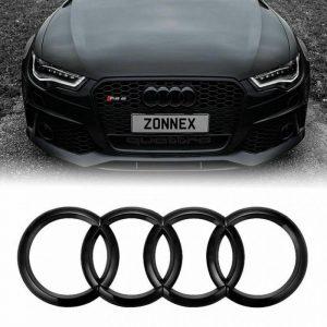 Audi emblem i svart färg till A3, A4, A5, A6 - Bild 3