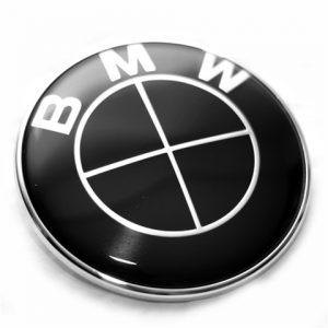 bmw emblem helt svarta
