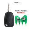OPEL Renault komplett nyckel 433MHZ