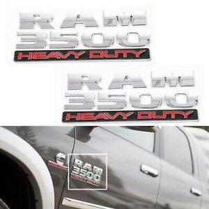 DODGE RAM 3500 emblem i svart och silver - Bild 3