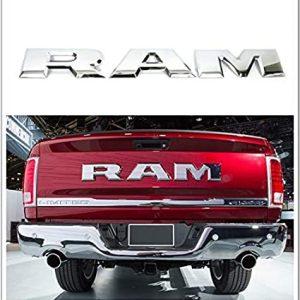 Dodge RAM logo stor emblem till bilen. Svart, silver - Bild 4