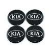 KIA logo hjulnav emblem i svart 56mm, 65mm