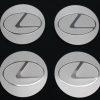 Lexus hjulnav emblem, fälgemblem 56, 65mm - 65mm silver