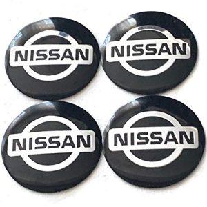 Nissan hjulnav emblem i svart 60 mm