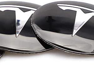 Tesla hjulnav emblem i svart 4st fälgemblem - Bild 2