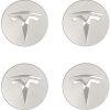Tesla hjulnav emblem fälgemblem silver