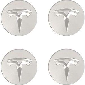 Tesla hjulnav emblem fälgemblem silver